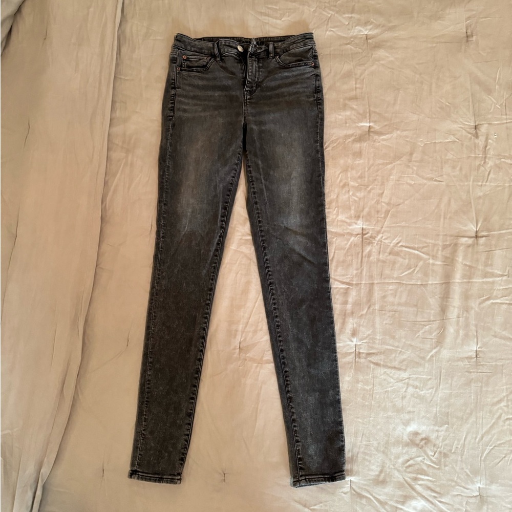 American Eagle Outfitters Faded Black Skinny Jeans